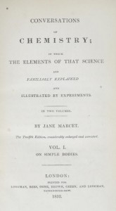 title page of Marcet's 'Conversations on Chemistry'
