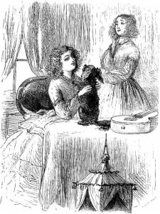 Sol Eytinge, ‘Dora and Miss Mills’. Wood engraving from Dickens's David Copperfield in the Ticknor and Fields (Boston), 1867, Diamond Edition [Victorian Web].